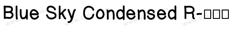 Blue Sky Condensed R字体转换